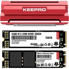 Keepro M.2 NVMe SSD pasif soğutucu 2280 ssd uyumlu