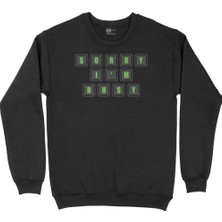 Cix Azerbaycan Haritalı ve Bayraklı Siyah Sweatshirt