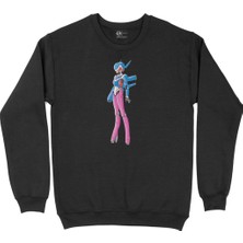 Cix Şapkalı Kuru Kafa Siyah Sweatshirt