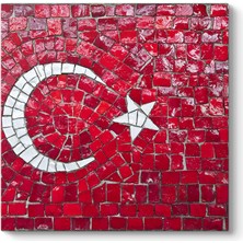 Tabloshop Dekoratif Türk Bayrağı Tablosu
