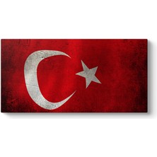Tabloshop Eskitme Türk Bayrağı Tablosu