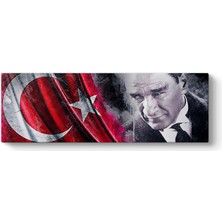 Tabloshop Türk Bayraklı Atatürk Tablosu