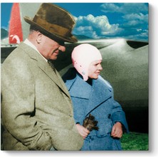 Tabloshop Atatürk ve Sabiha Gökçen Tablosu