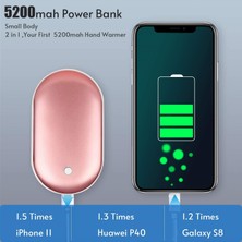 Better Life El Isıtıcıları Şarj Edilebilir, 5200MAH Elektrikli Taşınabilir Cep El Isıtıcısı (Yurt Dışından)