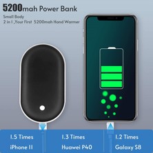 Better Life El Isıtıcıları Şarj Edilebilir, 5200MAH Elektrikli Taşınabilir Cep El Isıtıcısı (Yurt Dışından)