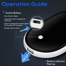 Better Life El Isıtıcıları Şarj Edilebilir, 5200MAH Elektrikli Taşınabilir Cep El Isıtıcısı (Yurt Dışından)