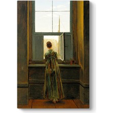 Tabloshop Caspar David - Penceredeki Kadın Tablosu
