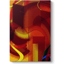 Tabloshop Kırmızı Soyut Tablo