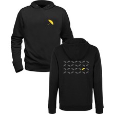 Alfa Tshirt How I Met Your Mother Resim Baskılı Siyah Ön Arka Baskılı Sweatshirt