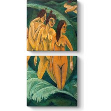 Tabloshop Ernst Ludwig Kirchner - Three Bathers Tablosu