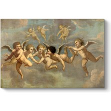 Tabloshop Five Flying Putti 1650 Kanvas Tablo