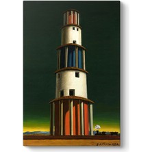 Tabloshop Giorgio De Chirico - Kule ve Tren Tablosu