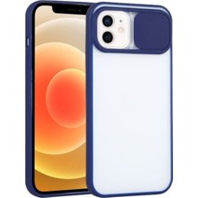 Ally AllyApple iPhone 12 6.1 Kamera Lens Korumalı Sürgülü Tpu Şeffaf Kılıf - ALL34479