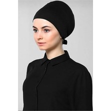 Megalaksi 3 Adet Düz Tesettür Penye Bone - Siyah