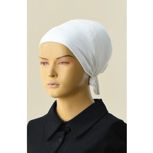 Megalaksi 3 Adet Düz Tesettür Penye Bone - Beyaz