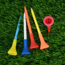 Homyl 5 Adet / Takım Yumuşak Kauçuk Yastık Top Golf Tees Aksesuarları Rastgele Renkler - Uzun  (Yurt Dışından)
