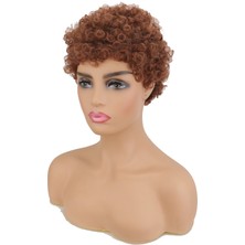 Okgoods Kısa Afro Kinky Kıvırcık Saç Modelleri Kadın Peruk (Yurt Dışından)