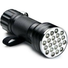 Gaman Uv Fener 21 LED Para Kontrol Ultraviyole Fener (Mor Işık) PM-6351