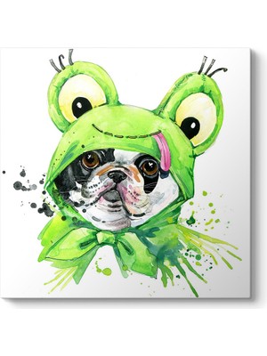 Tabloshop Kostümlü French Bulldog Tablosu
