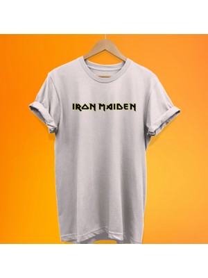 Remonz Iron Maiden Baskılı %100 Pamuk Oversize T-Shirt Büyük Beden Tişört