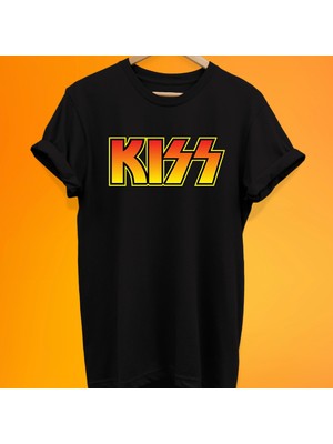Remonz Kiss Baskılı %100 Pamuk Oversize T-Shirt Büyük Beden Tişört