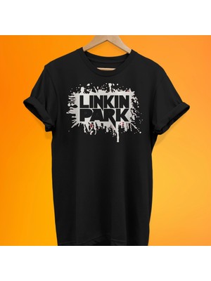 Remonz Linkin Park Baskılı %100 Pamuk Oversize T-Shirt Büyük Beden Tişört