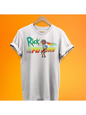 Remonz Geleceğe Dönüş Rick Baskılı %100 Pamuk Oversize T-Shirt Büyük Beden Tişört