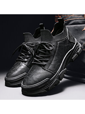 Sıtong Siyah Erkek Ayakkabı Martin Çizme (Yurt Dışından)