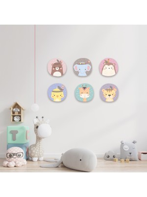instababyrooms Sevimli Hayvanlar Ahşap Set