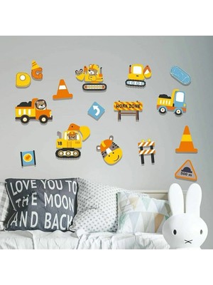 instababyrooms Çalışkan Hayvanlar Ahşap Set
