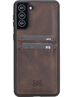 Bouletta Fxc-Cc Deri Telefon Kılıfı Samsung S21 Plus TN03 Kahve