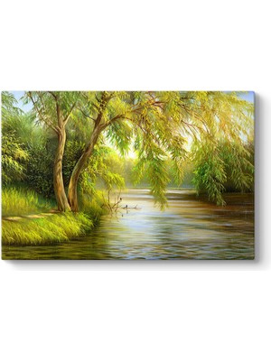 Tabloshop Göl ve Ağaç Tablosu