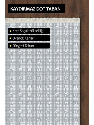 10 Post Online Figürlü Çiçekli Gül Desenli Kilim Motifi Yeşil Kaydırmaz Kesme Yıkanabilir Ince Halı 