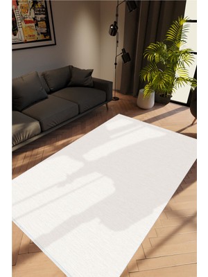 10 Post Online Modern Eskitme Ekru Gri Kaydırmaz Kesme Yıkanabilir Ince Halı 