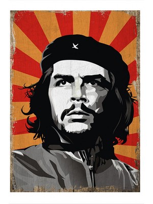 Tablomega Che Guevara Hediyelik Ahşap Tablo