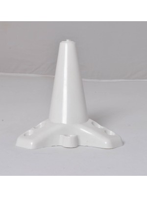 Zeygen Zirve Plastik Ayak Baza Ayağı Koltuk - Kanepe Ayağı Puf-Tv Ünitesi Ayağı 6'lı 15 cm Beyaz Renk