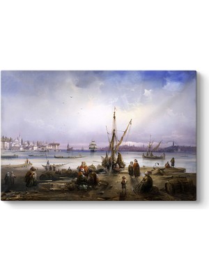 Tabloshop Osmanlıda Iskele Kıyısı Tablosu