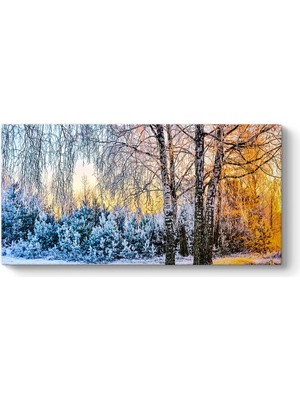 Tabloshop Günbatımı Kış Manzarası