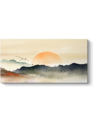 Tabloshop Geleneksek Çin Tarzı Manzara Tablosu