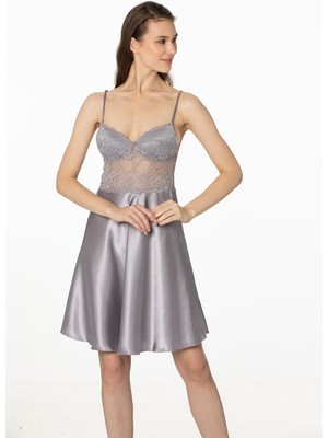 Pierre Cardin  Saten Dantelli Gecelik  - 627