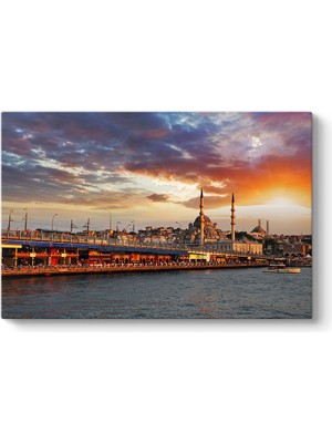Tabloshop Galata Köprüsü ve Yeni Camii Tablosu