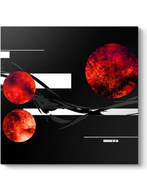 Tabloshop Kırmızı Daireler Tablo