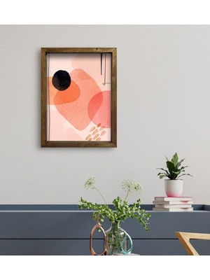 Bk Gift Otel Odası Konseptli Doğal Masif Ahşap Çerçeveli Tablo 45 x 65 cm - 102