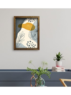 Bk Gift Otel Odası Konseptli Doğal Masif Ahşap Çerçeveli Tablo 45 x 65 cm - 87