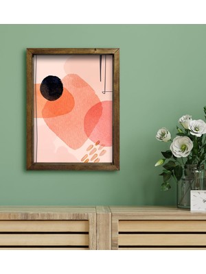 Bk Gift Otel Odası Konseptli Doğal Masif Ahşap Çerçeveli Tablo 30 x 40 cm - 102