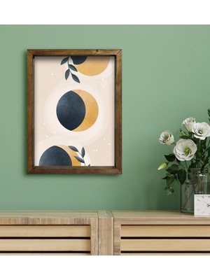 Bk Gift Otel Odası Konseptli Doğal Masif Ahşap Çerçeveli Tablo 30 x 40 cm - 94