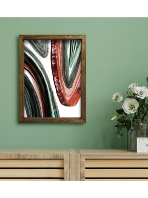 Bk Gift Otel Odası Konseptli Doğal Masif Ahşap Çerçeveli Tablo 30 x 40 cm - 60