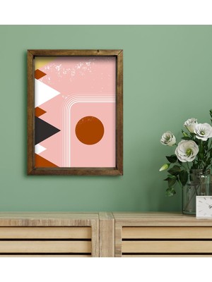 Bk Gift Otel Odası Konseptli Doğal Masif Ahşap Çerçeveli Tablo 30 x 40 cm - 67