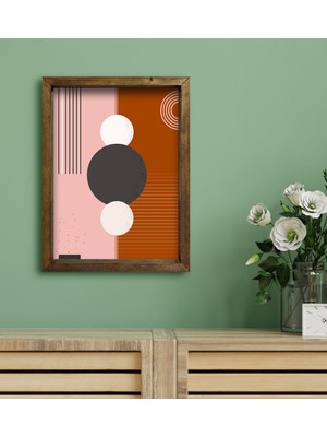 Bk Gift Otel Odası Konseptli Doğal Masif Ahşap Çerçeveli Tablo 30 x 40 cm - 68