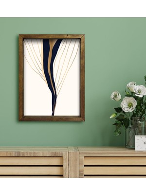 Bk Gift Otel Odası Konseptli Doğal Masif Ahşap Çerçeveli Tablo 30 x 40 cm - 52
